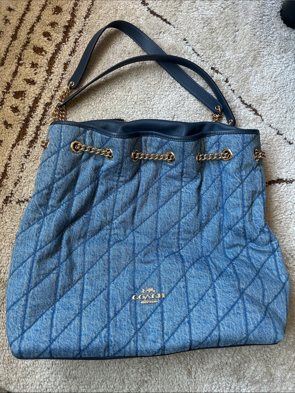 Coach denim bag